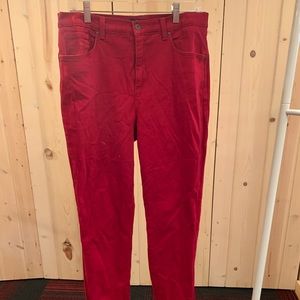 Gloria Vanderbilt Red Amanda Jeans
